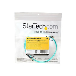 StarTech.com Câble Fibre Optique Multimode de 1m LC/UPC vers LC/UPC OM3 - cordon de raccordement - 1 m - 1 m - turquoise
