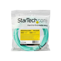 StarTech.com Câble Fibre Optique Multimode 10m LC/UPC à LC/UPC OM4 50/125 - cordon de raccordement - 10 m - 10 m - turquoise