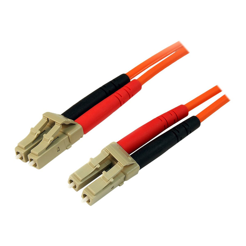 StarTech.com Câble fibre optique duplex multimode 50/125 OM2 de 3 m - LC vers LC - LSZH - Orange - câble réseau - 3 m - 3 m
