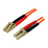 StarTech.com Câble fibre optique duplex multimode 50/125 OM2 de 3 m - LC vers LC - LSZH - Orange - câble réseau - 3 m - 3 m