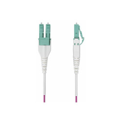 StarTech.com 10m (33ft) LC/LC (UPC) OM4 Multimode Fiber Optic Cable, OFNR - cordon de raccordement - 10 m - 10 m - violet