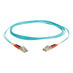 C2G LC-LC 10Gb 50/125 OM3 Duplex Multimode PVC Fiber Optic Cable (LSZH) - câble réseau - 3 m - 3 m - turquoise