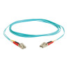 C2G LC-LC 10Gb 50/125 OM3 Duplex Multimode PVC Fiber Optic Cable (LSZH) - câble réseau - 3 m - 3 m - turquoise