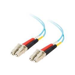 C2G LC-LC 10Gb 50/125 OM3 Duplex Multimode PVC Fiber Optic Cable (LSZH) - câble réseau - 3 m - 3 m - turquoise