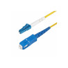 StarTech.com 5m (16.4ft) LC to SC (UPC) OS2 Single Mode Fiber Cable - cordon de raccordement - 5 m - 5 m - jaune