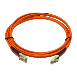 StarTech.com Câble fibre optique duplex multimode 50/125 OM2 de 2 m - LC vers LC - LSZH - Orange - câble réseau - 2 m - 2 m