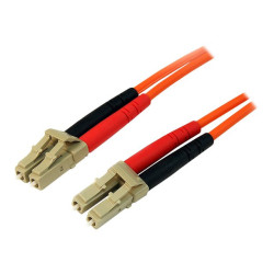 StarTech.com Câble fibre optique duplex multimode 50/125 OM2 de 2 m - LC vers LC - LSZH - Orange - câble réseau - 2 m - 2 m