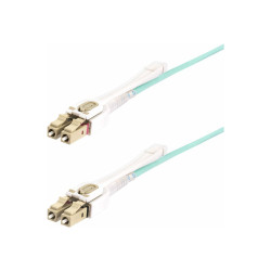 StarTech.com Câble Fibre Optique Multimode LC à LC UPC OM4 de 5m, 50/125 - cordon de raccordement - 5 m - 5 m - turquoise
