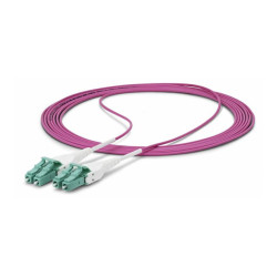 StarTech.com 2m (6.6ft) LC/LC (UPC) OM4 Multimode Fiber Optic Cable, OFNR - cordon de raccordement - 2 m - 2 m - violet