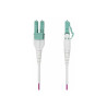 StarTech.com 2m (6.6ft) LC/LC (UPC) OM4 Multimode Fiber Optic Cable, OFNR - cordon de raccordement - 2 m - 2 m - violet