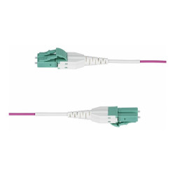StarTech.com 2m (6.6ft) LC/LC (UPC) OM4 Multimode Fiber Optic Cable, OFNR - cordon de raccordement - 2 m - 2 m - violet