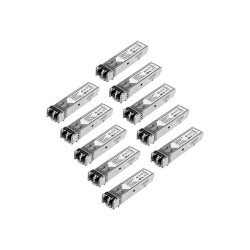 Startech Paquet de 10 modules de transceiver SFP à fibre optique Gigabit - Compatible HP J4858C - Multimode LC avec DDM - 550...