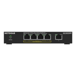 NETGEAR 300 Series GS305PP - commutateur - SOHO - 5 ports - non géré