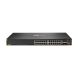HPE Aruba 6200F 24G Class4 PoE 4SFP+ 370W Switch - commutateur - distance max. d'empilage de 10 km - 24 ports - Géré - Montab...