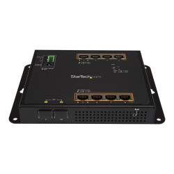 Startech Switch Gigabit Ethernet géré à 8 ports PoE+ avec 2 connexions SFP - Fixation murale et accès en façade (IES101GP2SFW...