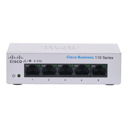 Cisco Business 110 Series 110-5T-D - commutateur - 5 ports - non géré - Montable sur rack