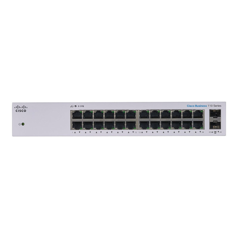 Cisco Business 110 Series 110-24T - commutateur - 24 ports - non géré - Montable sur rack