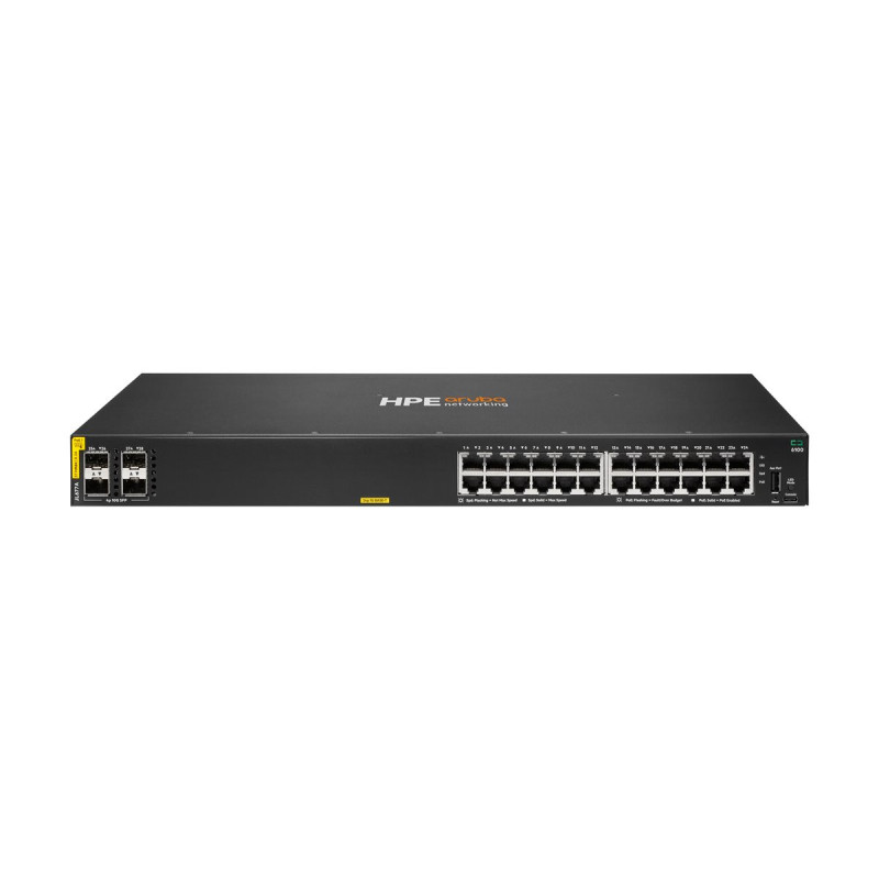 HPE Aruba 6100 24G Class4 PoE 4SFP+ - commutateur - 28 ports - Géré - Montable sur rack