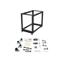 StarTech.com 4POSTRACK15U Rack serveur réglable à cadre ouvert 15U - 4 montants - 55,9 cm à 101,5 cm - rack - 15U