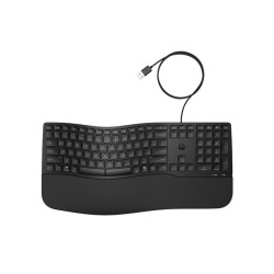 HP 480 Comfort - clavier - Agencement à 3 zones, multi-appareils, 23 touches programmables full size - AZERTY - Français - no...