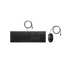 HP 225 - ensemble clavier et souris - ambidextre, disposition en 3 zones, course de touche standard - 100% full size - França...