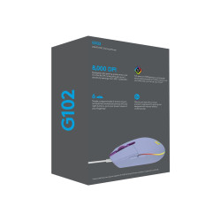 Souris de jeu Logitech G102 LIGHTSYNC - souris - USB - lilas