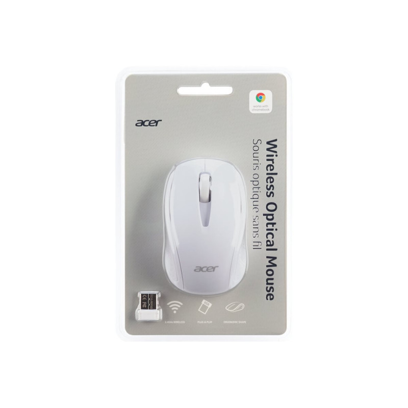 Acer M501 - souris - 2.4 GHz - blanc