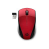 HP 220 - souris - 2.4 GHz - rouge