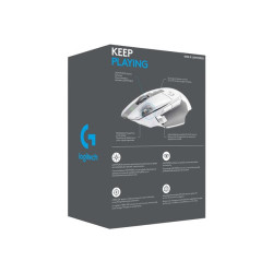 Logitech G G502 X LIGHTSPEED - souris - 2.4 GHz - blanc