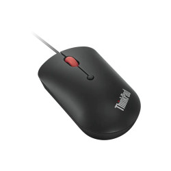 Lenovo ThinkPad Compact - souris - USB, USB-C - noir corbeau