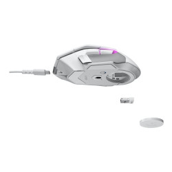 Logitech G G502 X PLUS - souris - 2.4 GHz - blanc