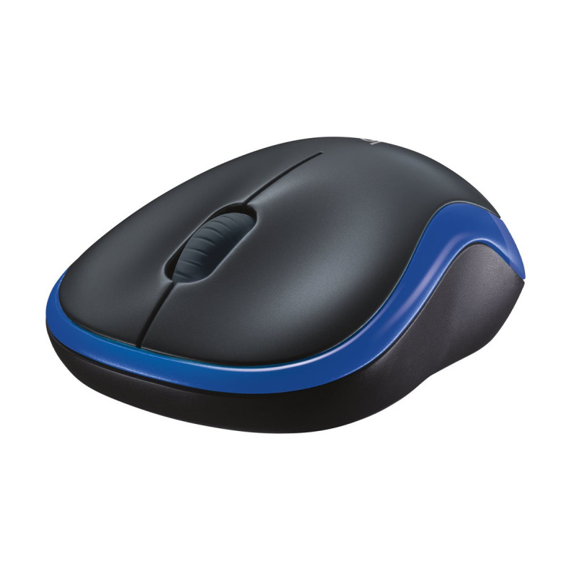 Logitech M185 - souris - 2.4 GHz - bleu