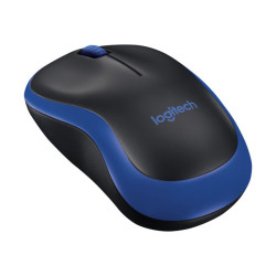 Logitech M185 - souris - 2.4 GHz - bleu