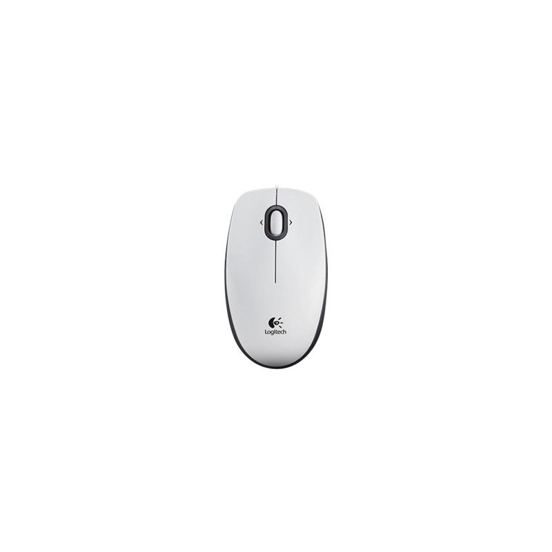 Logitech B100 - souris - USB - blanc