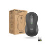Logitech Signature M650 L pour les entreprises - souris - 2.4 GHz, Bluetooth - graphite
