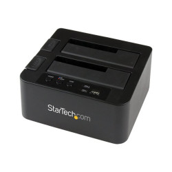 StarTech.com Duplicateur de Disque Dur 2 Baies, Cloneur HDD/SSD Autonome - contrôleur de stockage - SATA 6Gb/s - USB 3.0