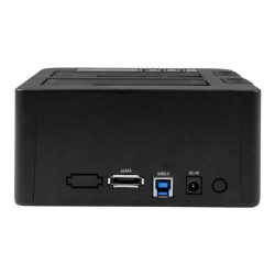 StarTech.com Duplicateur de Disque Dur 2 Baies, Cloneur HDD/SSD Autonome - contrôleur de stockage - SATA 6Gb/s - USB 3.0