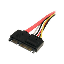 StarTech.com Cable d'extension pour donnees et alimentation SATA 22 broches 30 cm - câble d'extension SATA - 30.5 cm