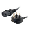 C2G Universal Power Cord - câble d'alimentation - BS 1363 pour power IEC 60320 C13 - 2 m