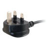 C2G Universal Power Cord - câble d'alimentation - BS 1363 pour power IEC 60320 C13 - 2 m