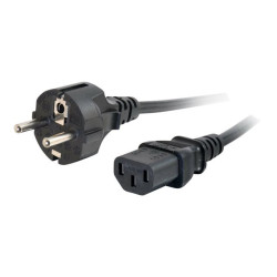C2G Universal Power Cord - câble d'alimentation - power CEE 7/7 pour power IEC 60320 C13 - 3 m