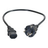 C2G Universal Power Cord - câble d'alimentation - power CEE 7/7 pour power IEC 60320 C13 - 3 m