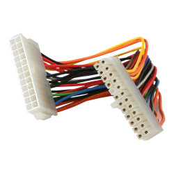 StarTech.com Câble d'extension d'alimentation ATX 2.01 de 20 cm - Rallonge d'alimentation ATX 24 broches vers ATX 24 broches...