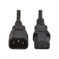 Eaton Tripp Lite Series PDU Power Cord, C13 to C14 - 10A, 250V, H05VV-F, 2 m (6.6 ft.), Black - câble d'alimentation - power...
