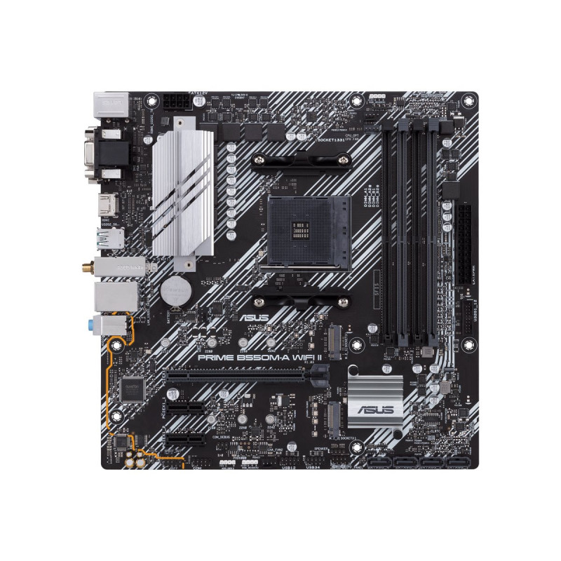 ASUS PRIME B550M-A WIFI II - carte-mère - micro ATX - Socket AM4 - AMD B550
