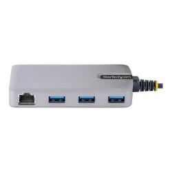 StarTech.com Hub USB-C à 3 Ports USB-A, GbE/USB 3.0 5Gbps, Hub USB Type-C - concentrateur (hub) - 3 ports