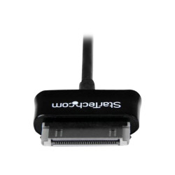 StarTech.com Câble Connecteur Dock vers USB pour Samsung Galaxy Tab 3 m - Câble de Donnée / Chargeur Samsung 30 Broches - Noi...