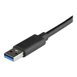 Startech Adaptateur réseau USB 3.0 vers 2 ports Gigabit Ethernet - Convertisseur USB vers 2x RJ45 avec port USB intégré - Noi...