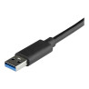 Startech Adaptateur réseau USB 3.0 vers 2 ports Gigabit Ethernet - Convertisseur USB vers 2x RJ45 avec port USB intégré - Noi...