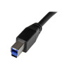 StarTech.com Câble SuperSpeed USB 3.0 A vers B de 1m - Cordon USB A vers USB B - Mâle / Mâle - Bleu - câble USB - USB Type B...